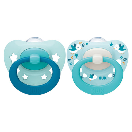 NUK Signature Silicone Soother 0-6 Months Boy