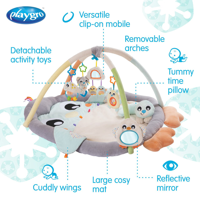 Playgro Snuggle Me Penguin Tummy Time Gym