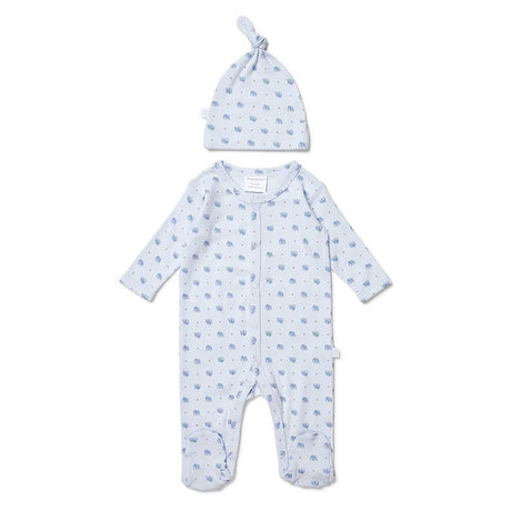 Marquise Studsuit & Beanie Set - Elephant