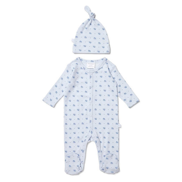 Marquise Studsuit & Beanie Set - Elephant