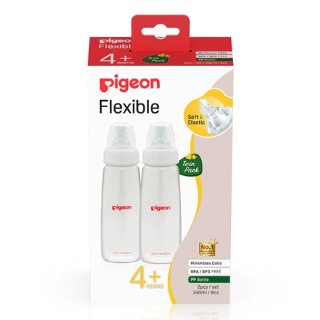 Pigeon Flexible Bottle PP Twin Pack 240ml