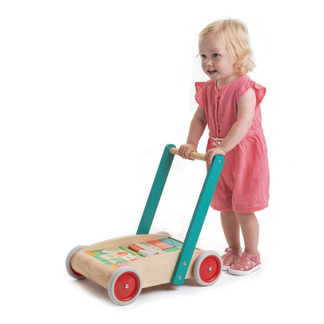 Tender Leaf Toys Wagon with Blocks