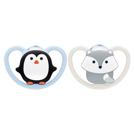 NUK Space Silicone Soother 0-6 Months Boy