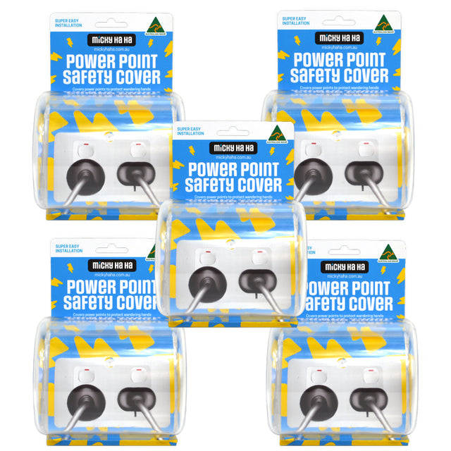 Micky Ha Ha Power Point Safety Cover 5 Pack