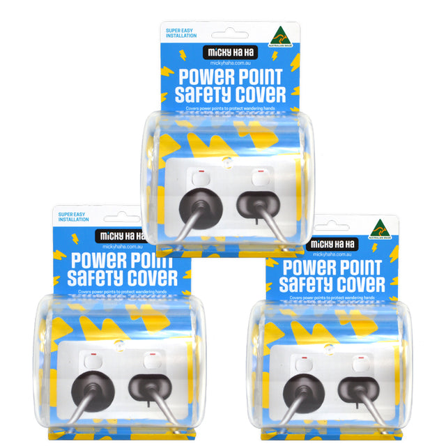 Micky Ha Ha Power Point Safety Cover 3 Pack